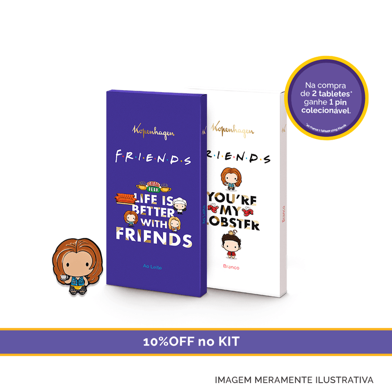 Combo-Tablete-ao-Leite-Friends---Tablete-Branco-Friends-100g-cada