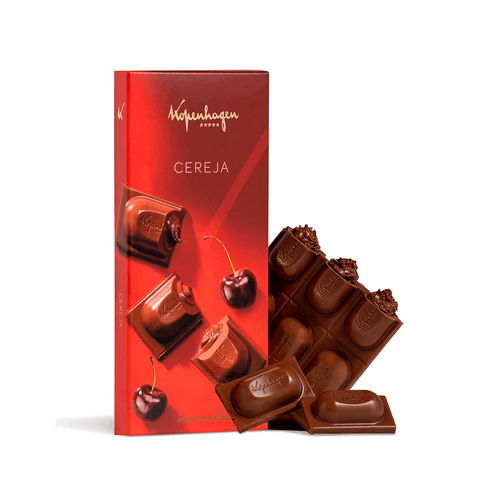 TABLETE AO LEITE C/ RECHEIO CHERRY 90G - Kopenhagen