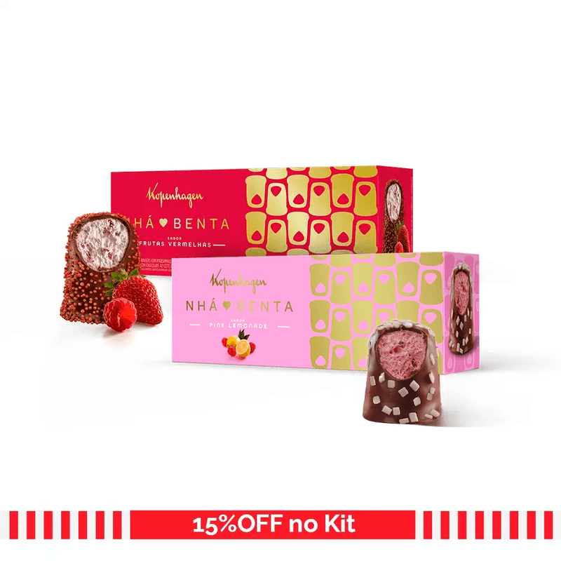 Combo Nha Benta Frutas Vermelhas e Pink Lemonade - 2 Caixas 90