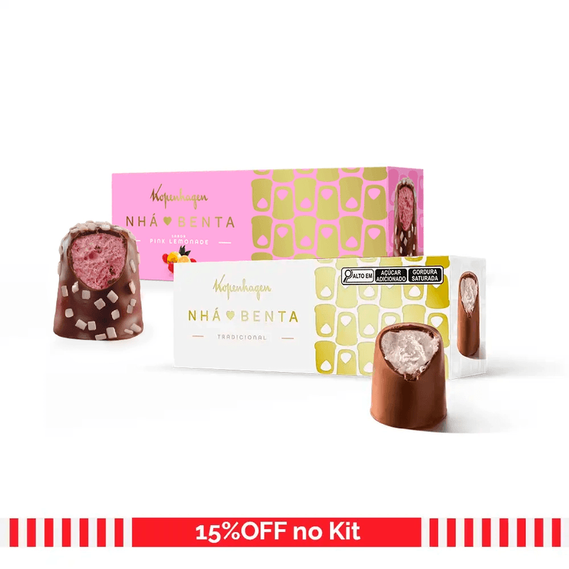 Combo Nha Benta Tradicional e Pink Lemonade - 2 Caixas 90g cad