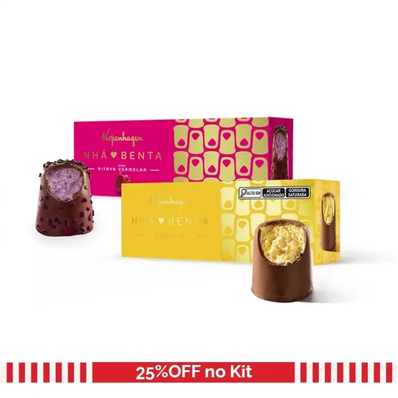 Combo Nha Benta Maracuja e Pitaya - 2 Caixas 90g cad