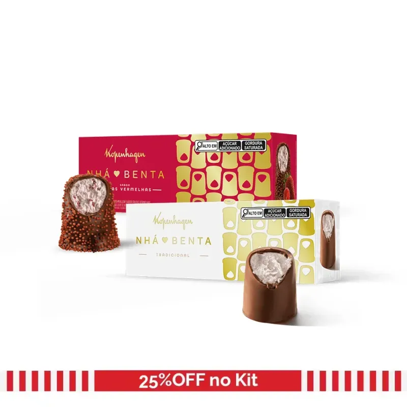 Combo Nha Benta Tradicional e Frutas Vermelhas 90g